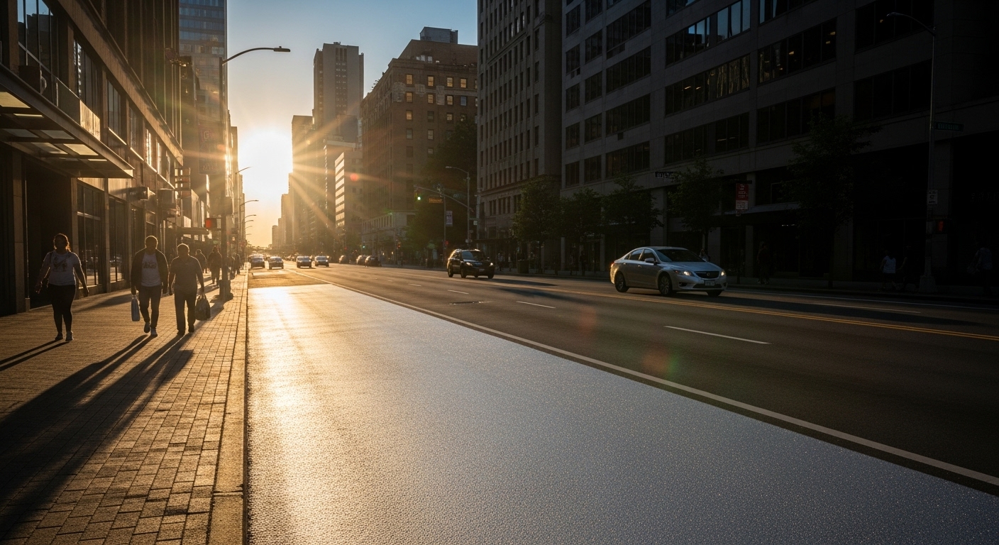 Cool Pavement: Aspal Reflektif yang Mengurangi Suhu Kota