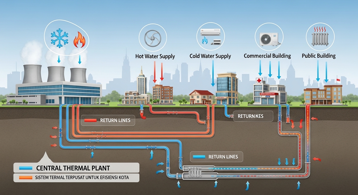 District Heating and Cooling: Sistem Termal Terpusat untuk Efisiensi Kota